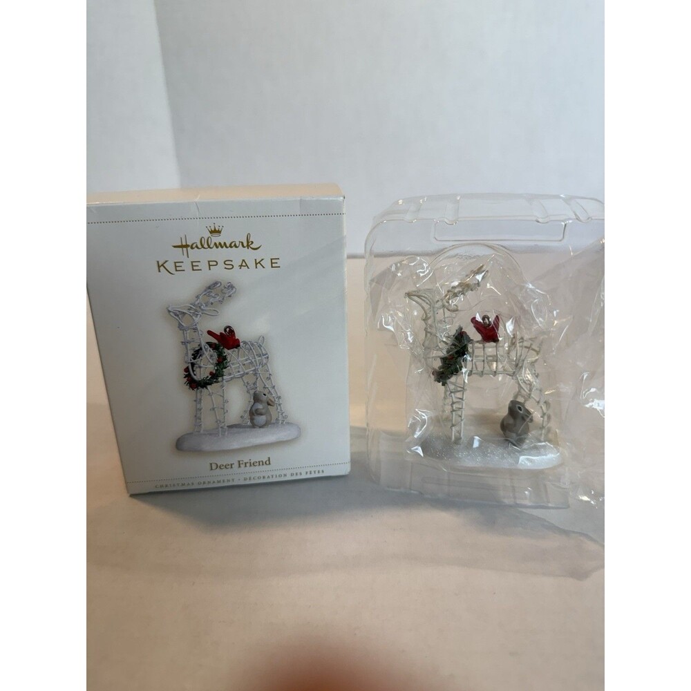 Hallmark Keepsake Ornament - Deer Friend - Handcrafted Metal 2006